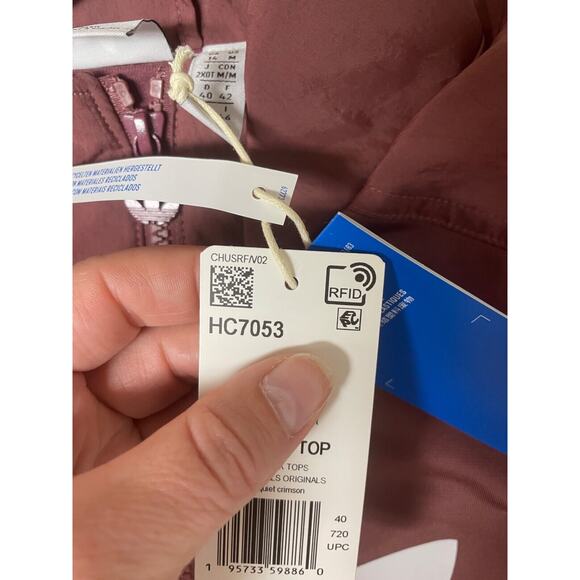 Adidas Women's Adicolor Split Trefoil Track Jacket HC7053 Size Medium - Picture 7 of 8